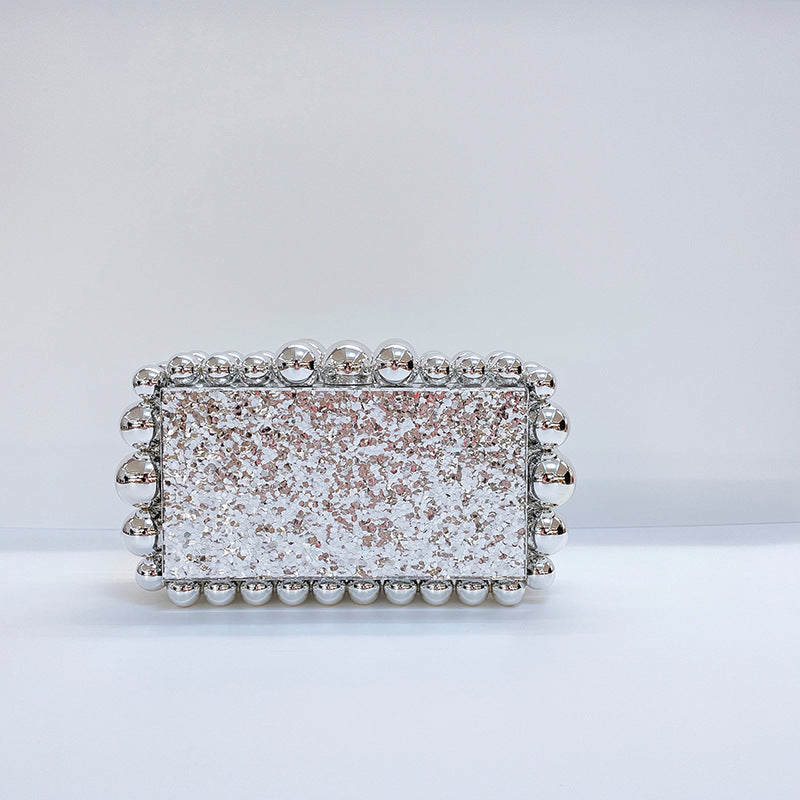 Acrylic Cloud Clutch Bag