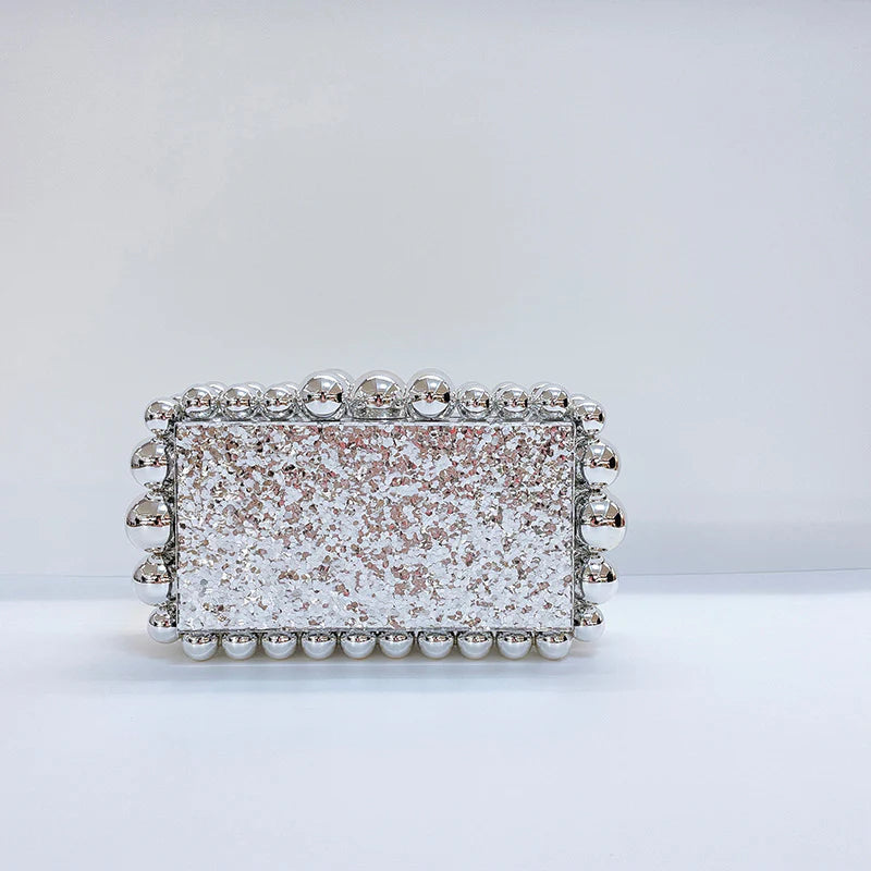 Acrylic Cloud Clutch Bag