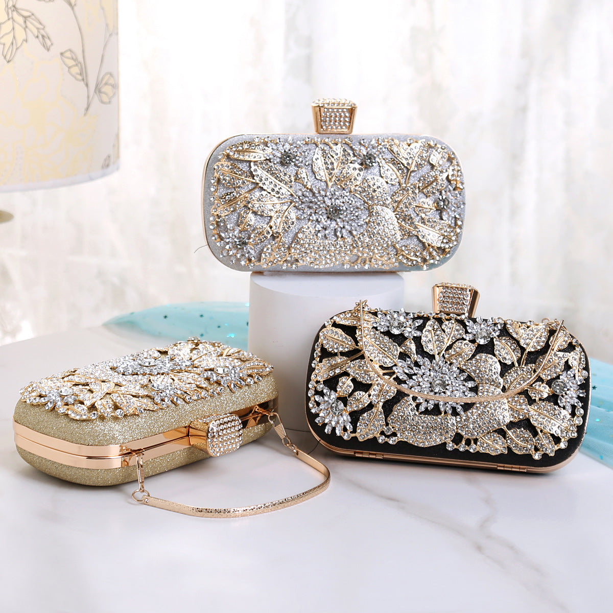 European Diamond Clutch Bag