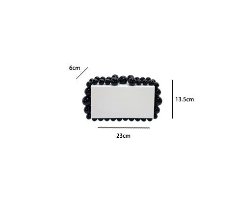 Acrylic Cloud Clutch Bag