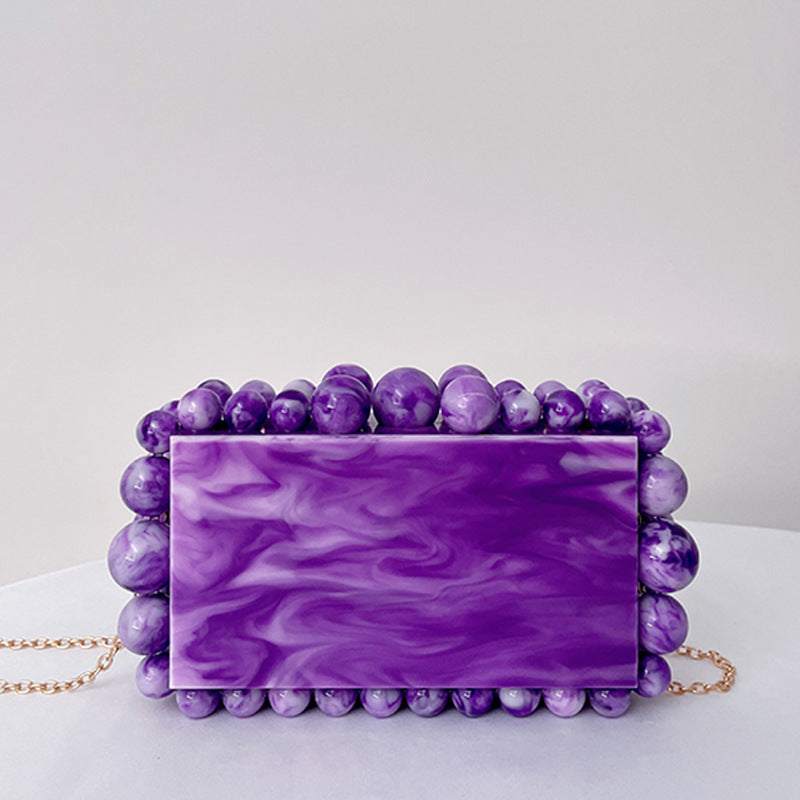 Acrylic Cloud Clutch Bag