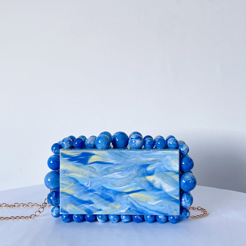 Acrylic Cloud Clutch Bag