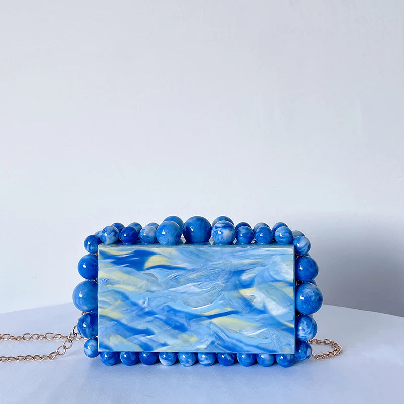 Acrylic Cloud Clutch Bag