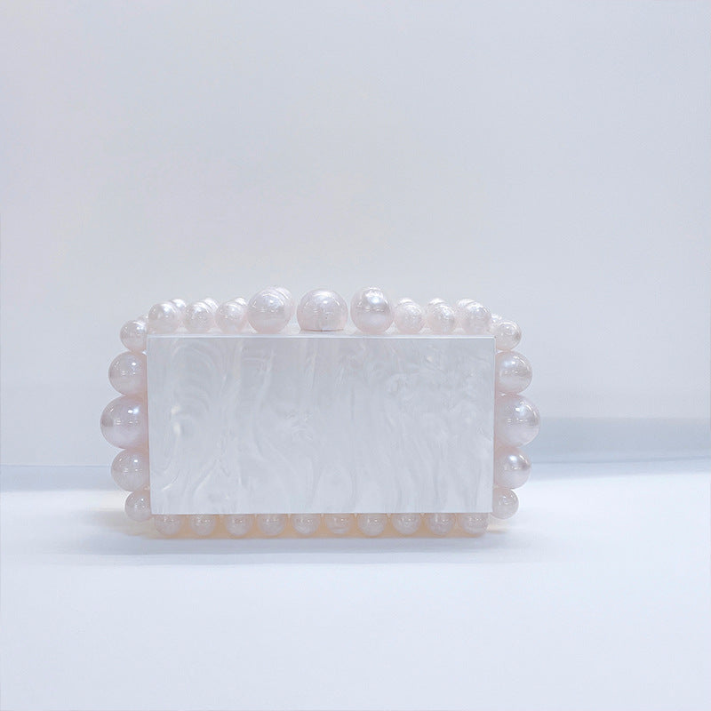 Acrylic Cloud Clutch Bag