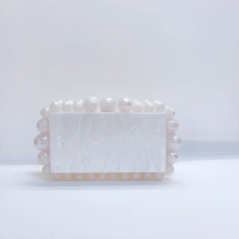 Acrylic Cloud Clutch Bag