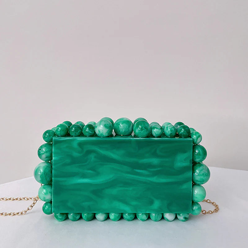 Acrylic Cloud Clutch Bag