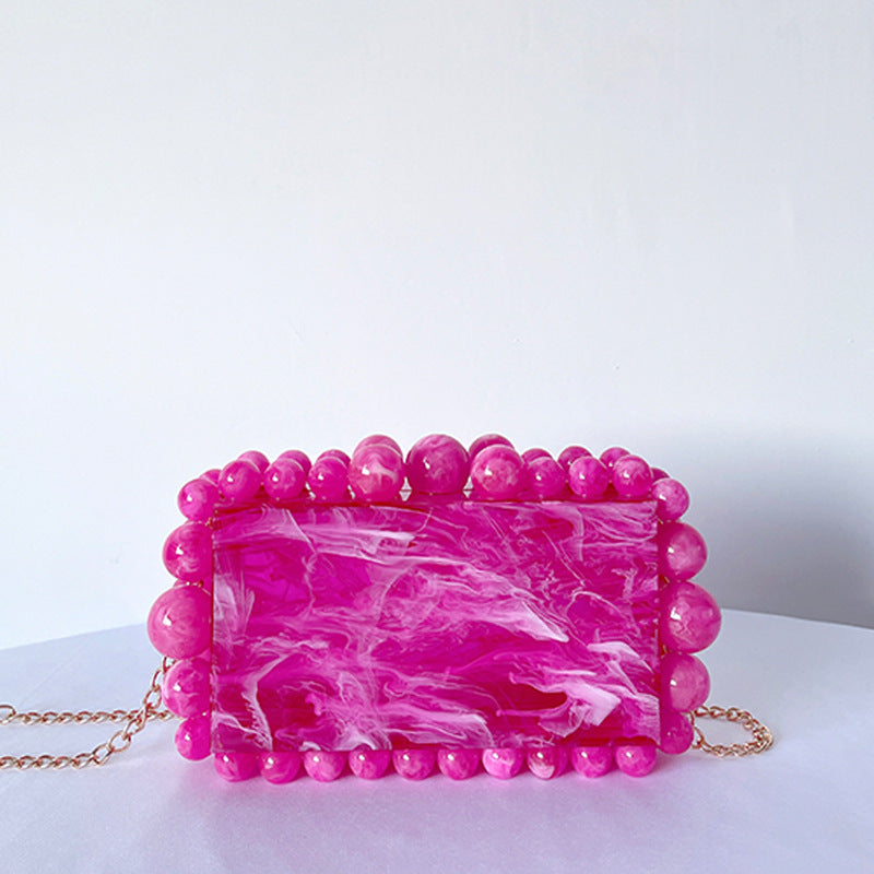 Acrylic Cloud Clutch Bag