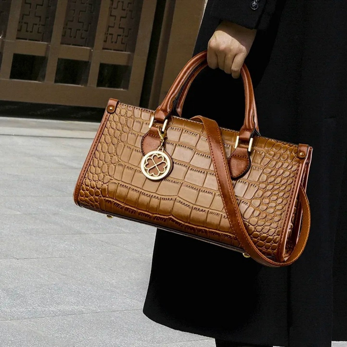 Empress Crocodile Satchel